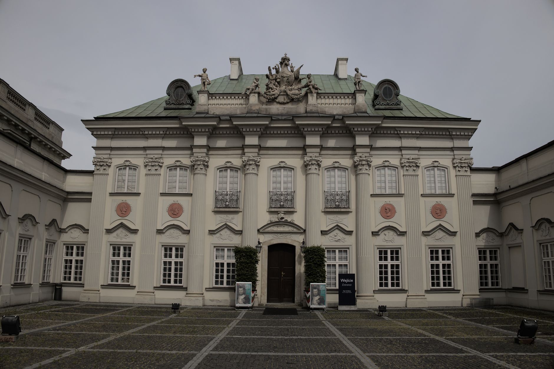 18th-century Copper-Roof Palace in Warsaw, showcasing Rococo architecture.