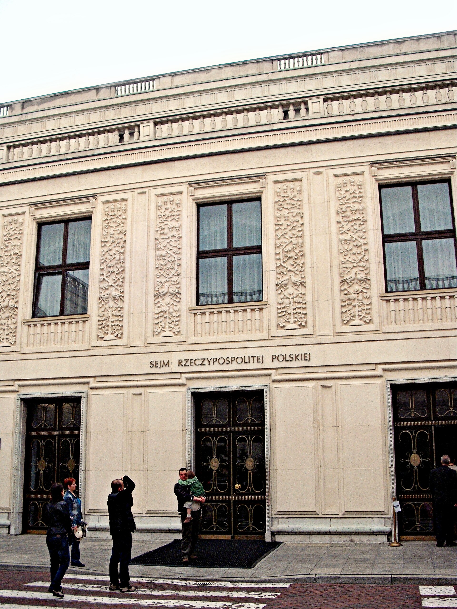Entrance to Polish Parliament (Sejm), Warsaw